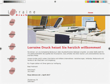 Tablet Screenshot of lorrainedruck.ch